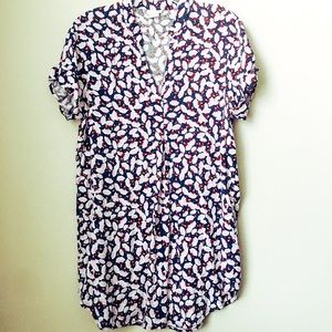Floral shift dress